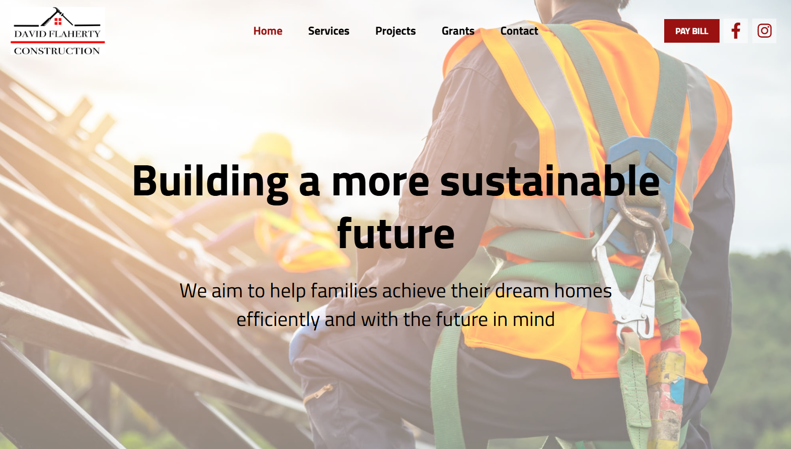 David Flaherty Construction website